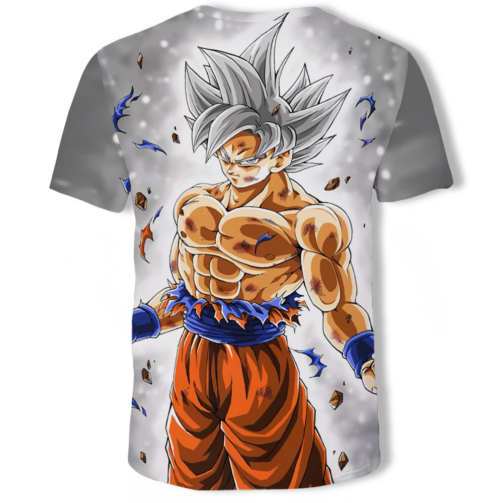 

2021 summer fashion new double turtle play dragon ball 3D printing pattern men's short-sleeved trend casual T-shirt apparel