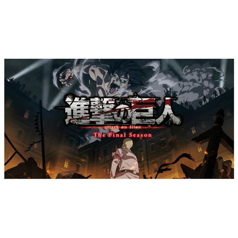 Плакаты из японского аниме атака на Титанов бумажные принты с прозрачным