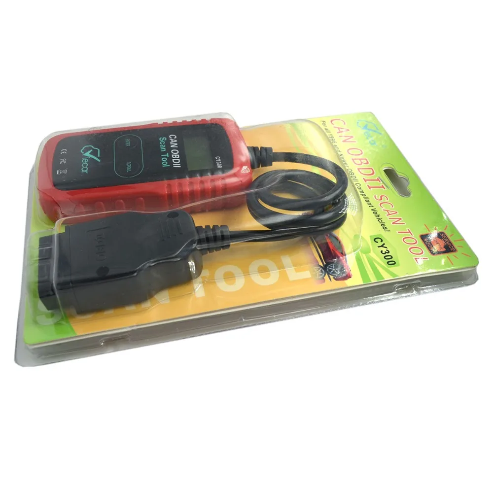 Новое поступление OBD2 диагностический считыватель кодов Viecar CY300 CAN OBDII сканирующий