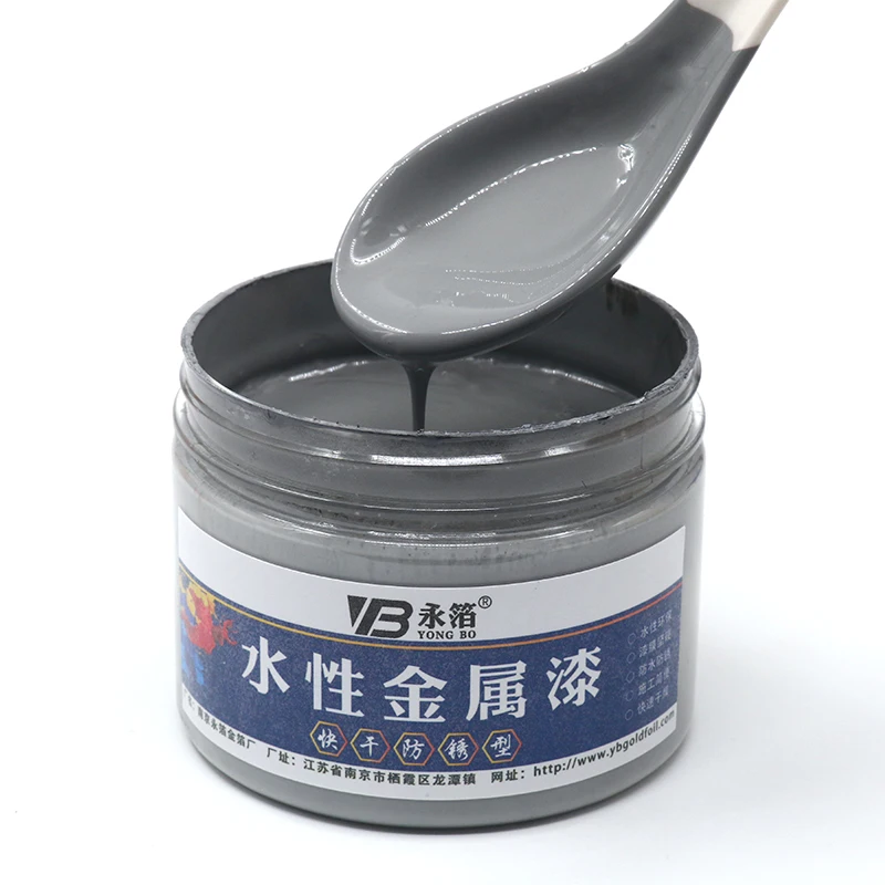 Краска металлическая средне черная акриловая краска быстросохнущая и