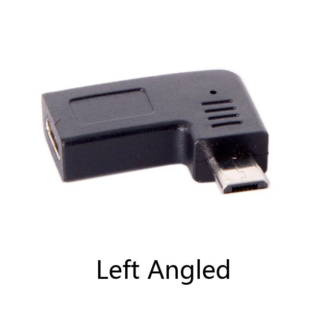 USB C Type Женский Micro 2 0 5Pin адаптер для передачи данных 90 градусов левый и правый