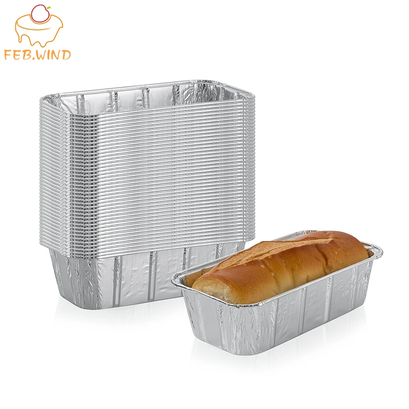 Алюминий Фольга одноразовые хлебная сковорода домашние 100 шт. 8X4 выпечки