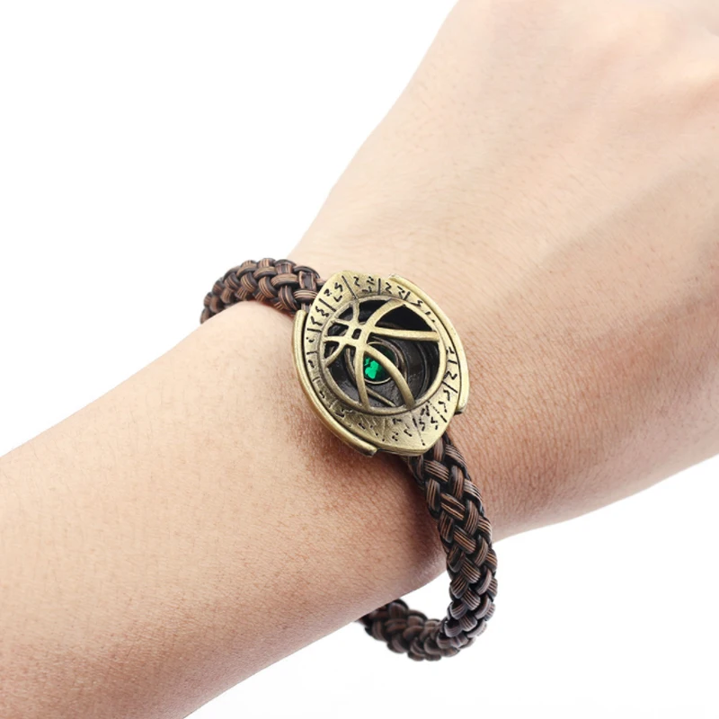 Marvel кожаный браслет Мстители Тор браслеты с молотом Железный человек танос