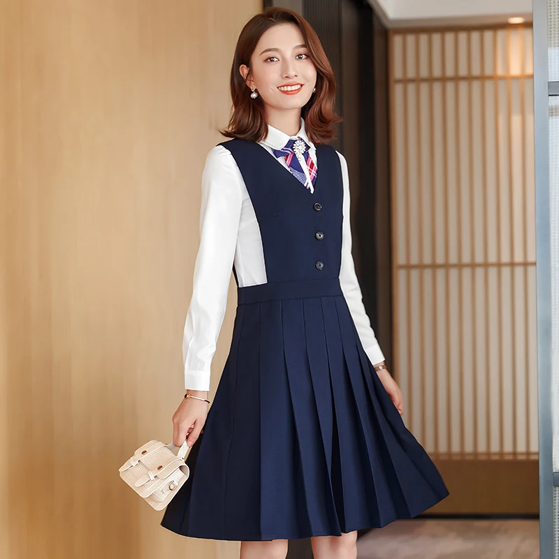 Lenshin Для женщин плиссированное платье без рукавов с v-образным вырезом и серый