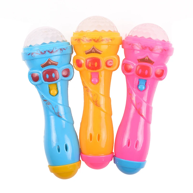 

Children Kids Microphone Shape Toy Starry Flashlight Toys Flashing Stick AN88