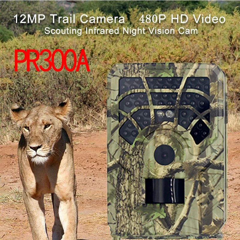 

PR300A Wide Angle Infrared Night Vision Wildlife Trail Thermal Imager Video Hunting Camera 12MP 1080P 120 Degrees PIR Sensor