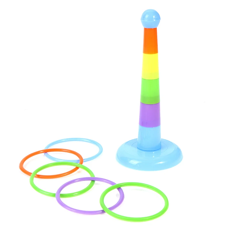 1 Set 2021 Outdoor Fun Toys For Children Gift Mini Hoop Ring Toss Plastic Garden Game Pool Toy | Игрушки и хобби