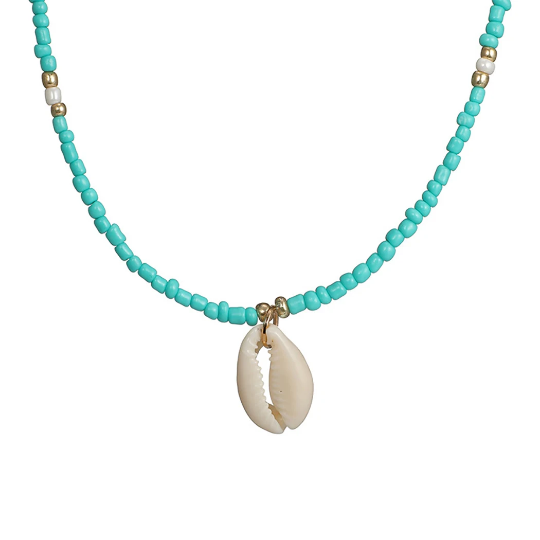 Seashell ожерелье с колье для женщин богемные оболочки подвеска Каури женские модные