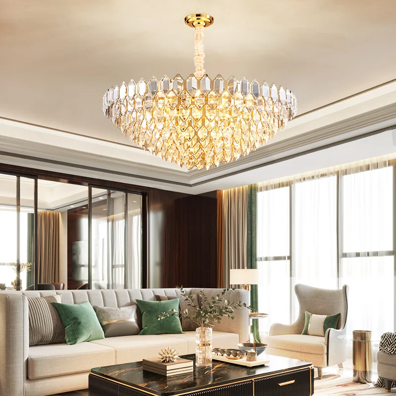 Хрустальная люстра нового дизайна светодиодный ная лампа для гостиной роскошные