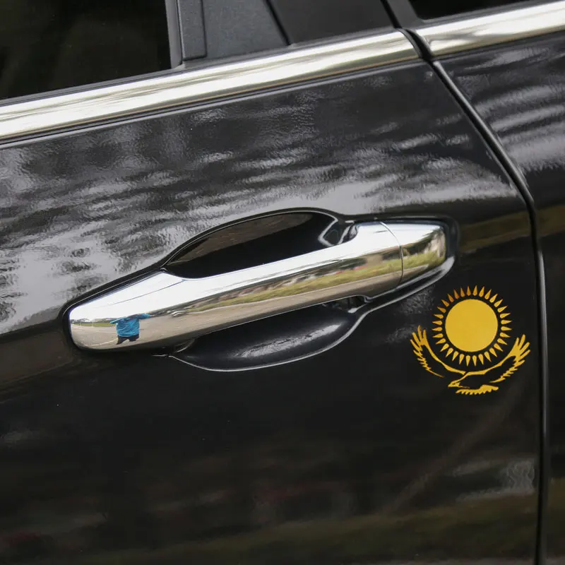 Стайлинг автомобиля флаг Казахстана металлические золотые никелевые