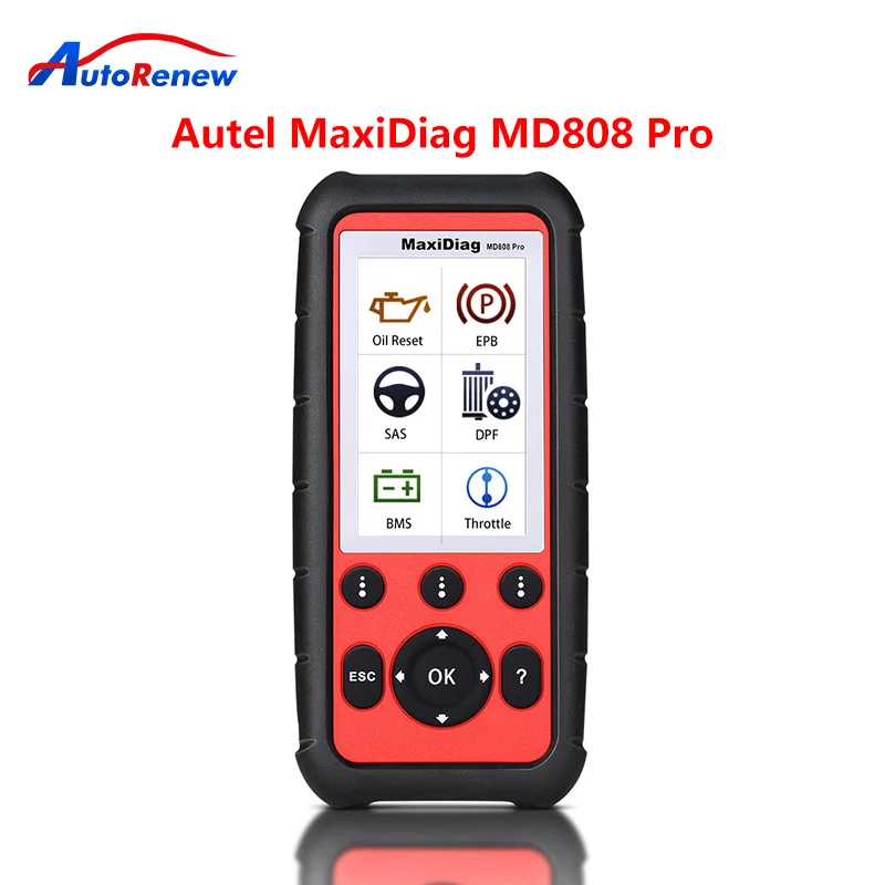 

Autel MaxiDiag MD808 Pro All System Diagnostic Tool Car Code Reader Scanner BMS/Oil Reset/SRS/EPB/DPF/SAS Free Update Online