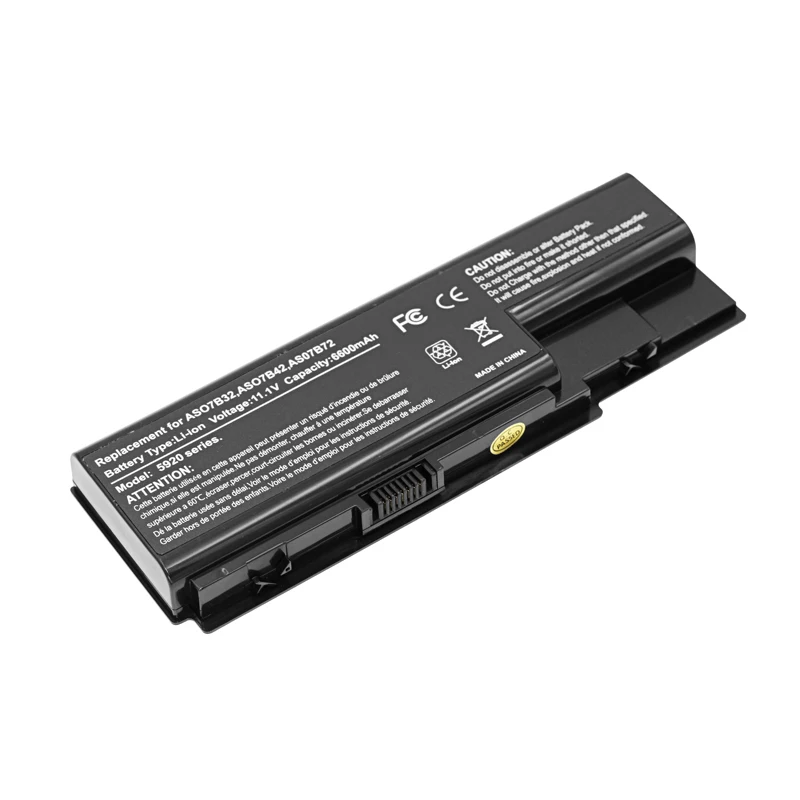 Аккумулятор 10 8 В 6 ячеек для ноутбуков Acer Aspire 5720 5730 5739 5910 5920 5930 5935 5942 6530 6920 6930 7220 AS07B31