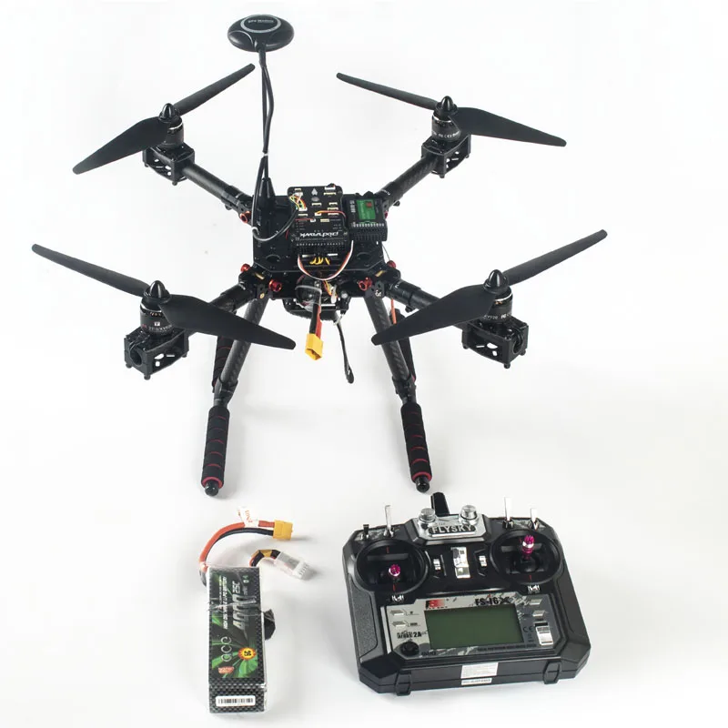 Flyroun F450 LX350 450 Quadcopter MultiCopter Frame kit APM 2 8 m8n GPS Módulo de potencia del amortiguador sunnysky 2212 Motor