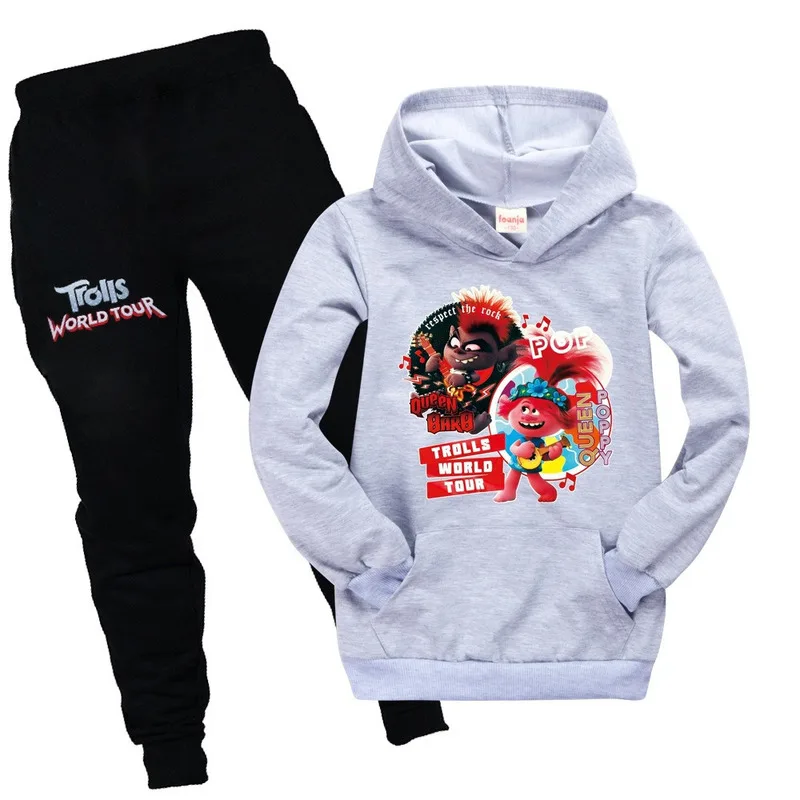 Детских футболок с рисунками из мультфильма тролли 2 Сезон весна-осень Хлопковое