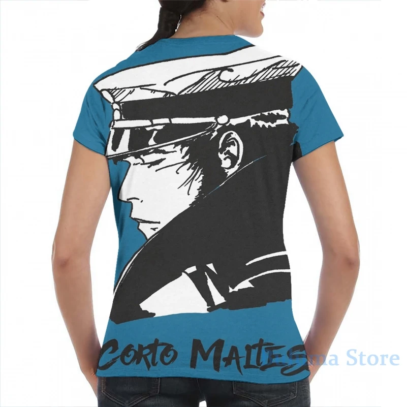 Corto maltese hugo pratt комиксов для мужчин футболка женщин со сплошным принтом Модная