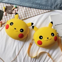 pokemon model toy silicone phone coin purse one shoulder fashion messenger girl bag cute pikachu new year gift children toy