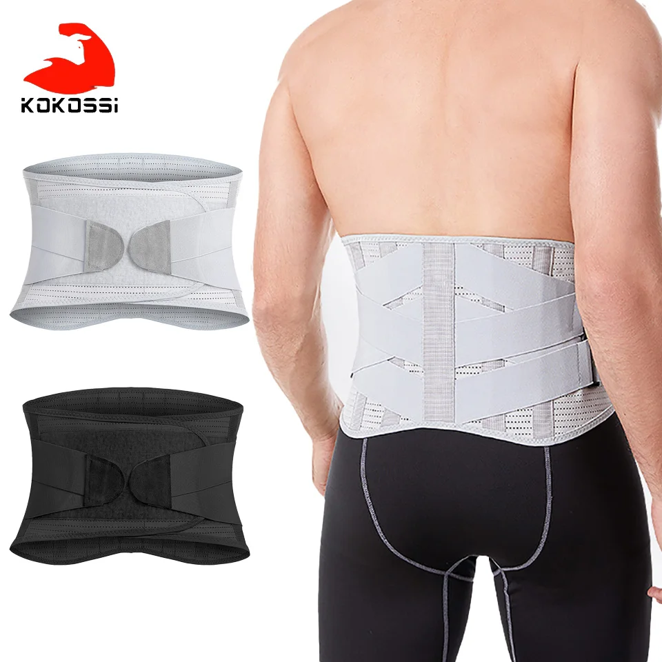 

KoKossi Sports Waist Protection Lumbar Support Men Women Fitness Weightlifting Squat Belt Exercise Waistband Protective Gear