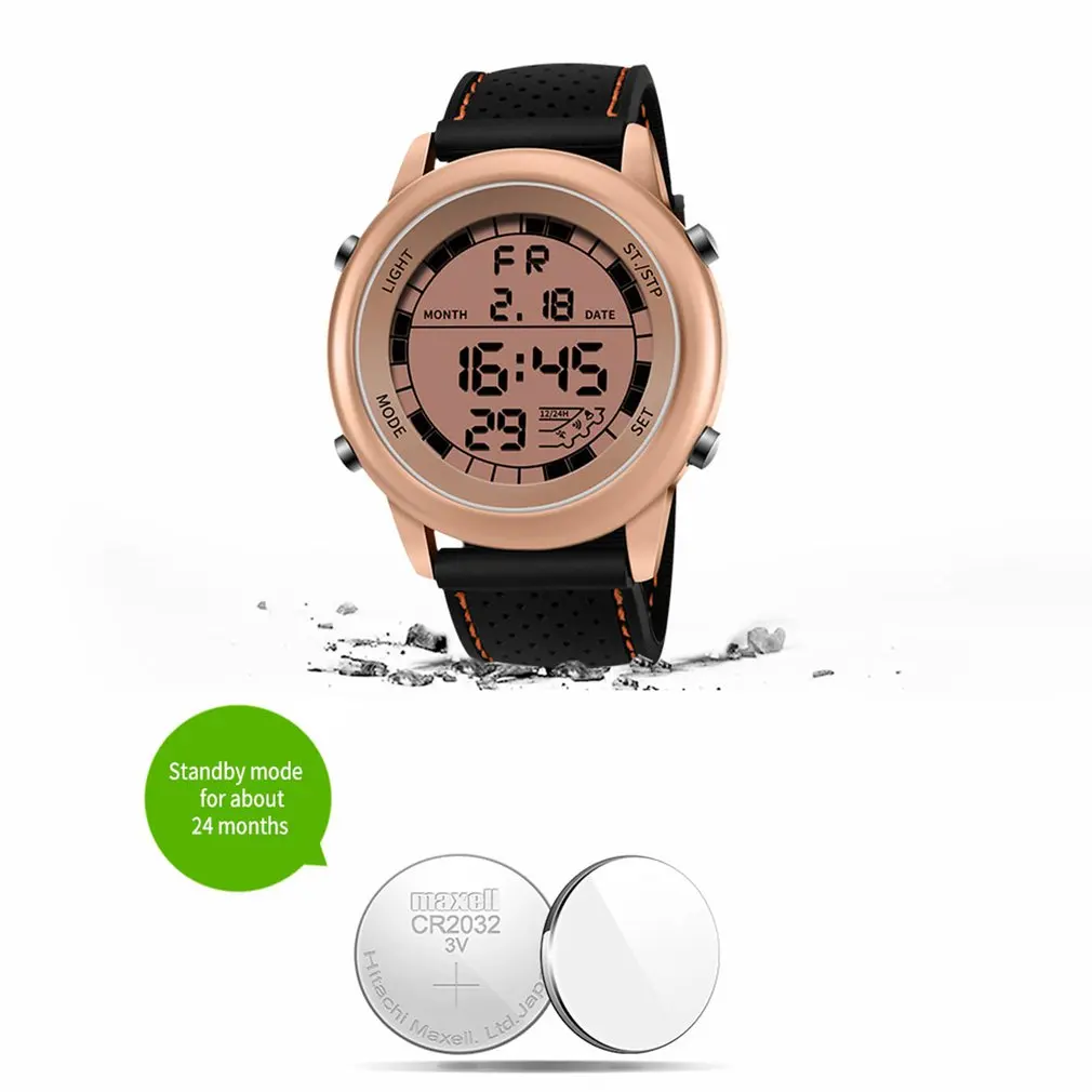 SANDA часы мужские противоударные студенческие Электронные Водонепроницаемые