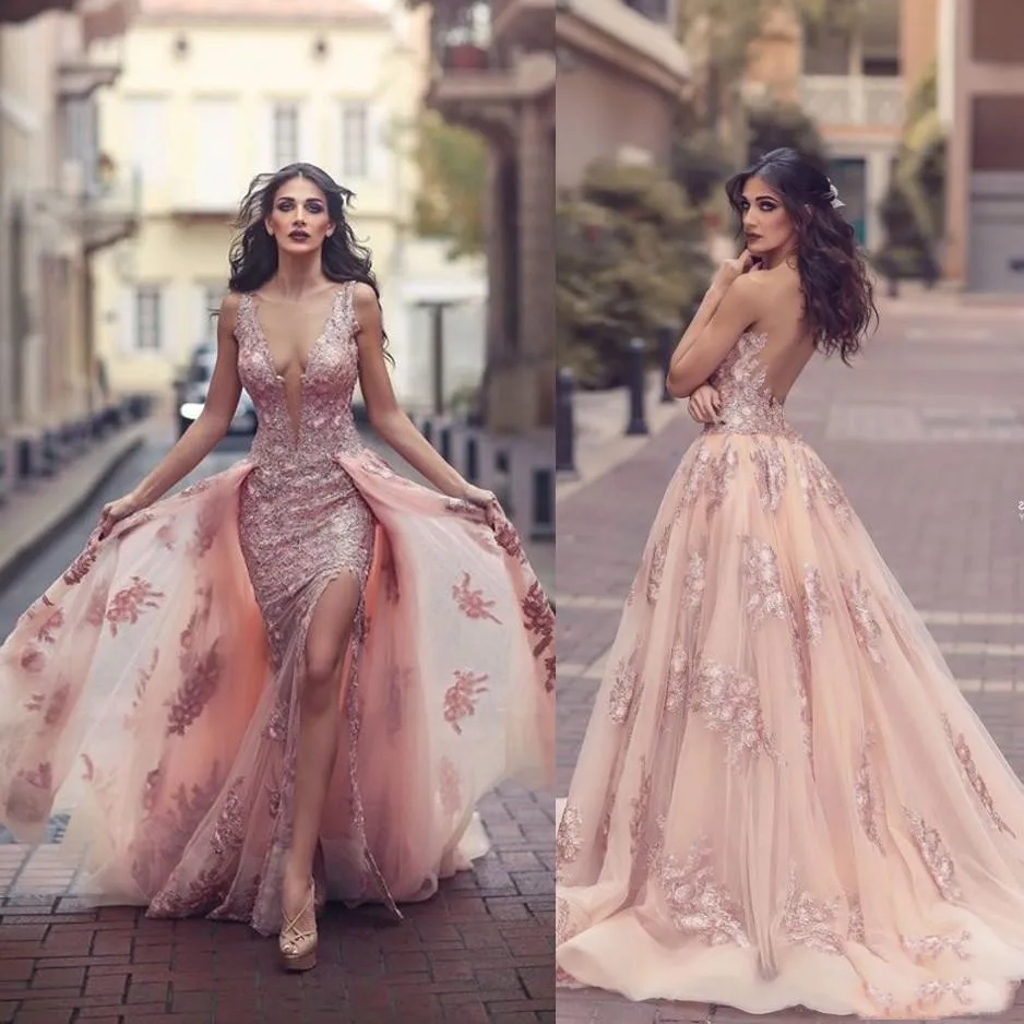 Модные платья с разрезом вечерняя одежда со съемной юбкой прозрачные