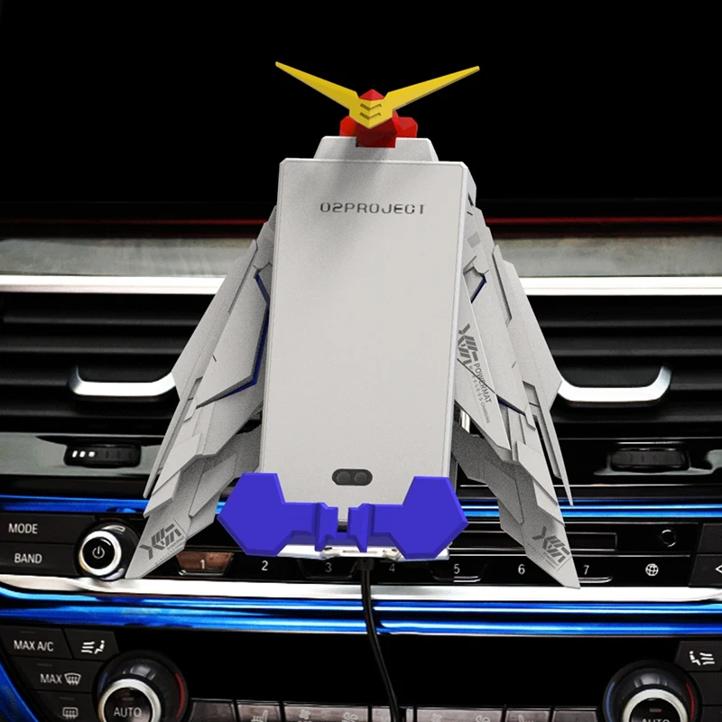 Складной беспроводной кронштейн для зарядки мобильного телефона с механическим