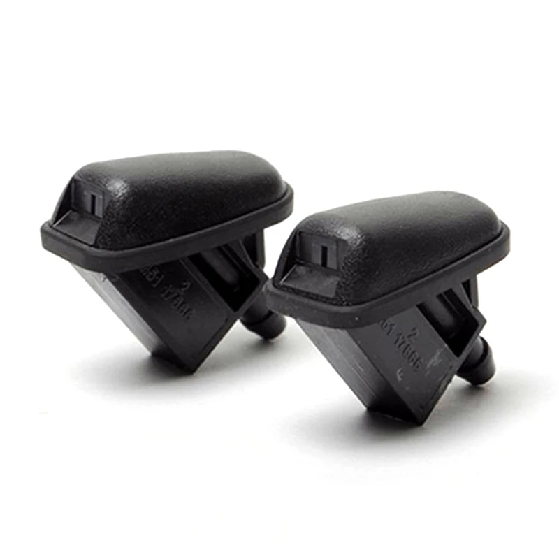 

2 Pcs Car Water Spout Spray Washer Wiper Front Nozzle Auto Fan-Shaped Windshield Wipe Part Fit Auto External Accessories