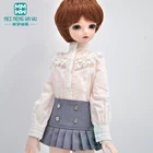 Одежда для куклы 13, 14, 40-65 см, модная рубашка для куклы SD MSD, плиссированная юбка в британском стиле, длинные чулки