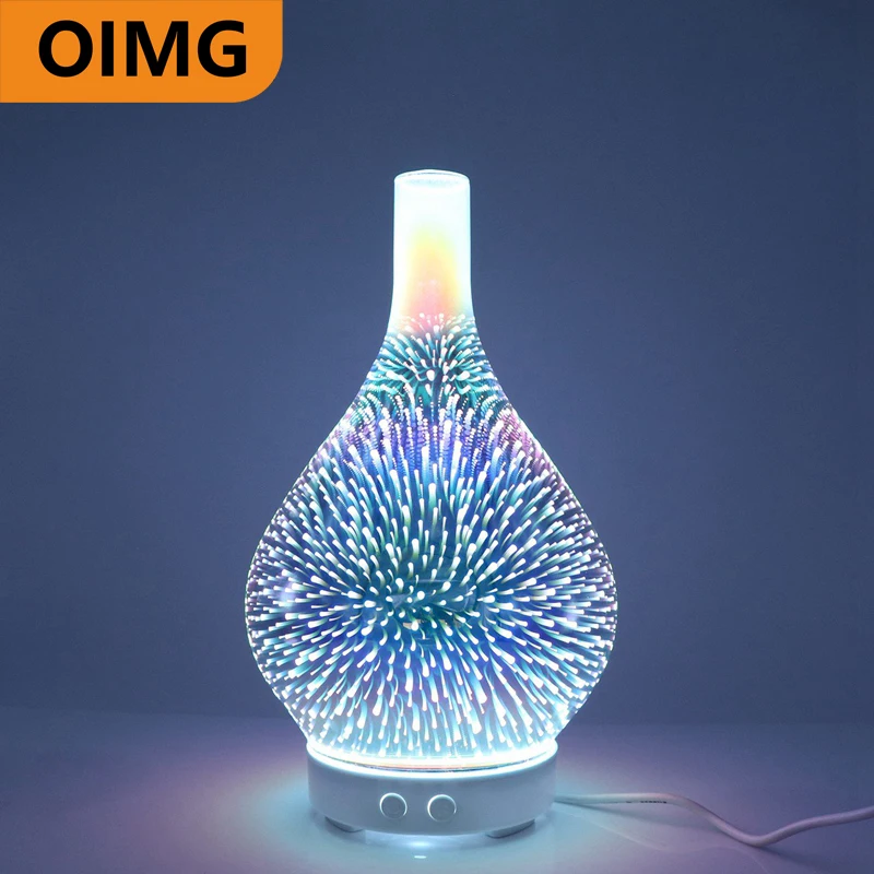Увлажнитель воздуха 3D в форме вазы ультразвуковой светодиодный ночсветильник с 7