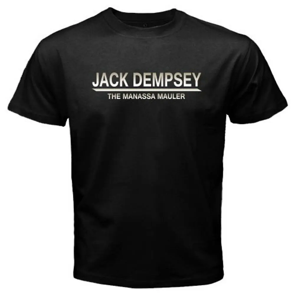

JACK DEMPSEY "The Manassa Mauler" Boxing Legend Men's Black T-Shirt Size S-3XL