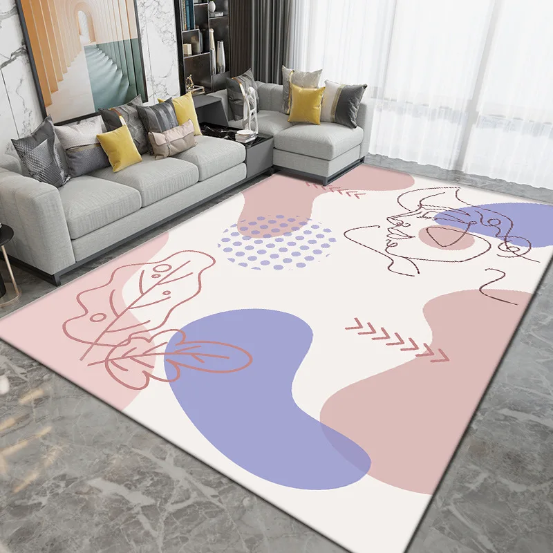 

Tapis de salon nordique style moderne et minimaliste chambre à coucher tapis de sol antidérapant de salon