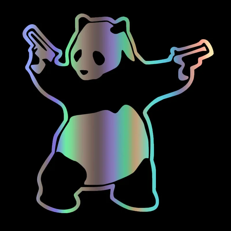 

40717# наклейки на авто Стрельба по панде водонепроницаемые наклейки на машину наклейка для авто автонаклейка стикер этикеты винила наклейки стайлинга автомобилей украшения на бампере автомобиля заднее стекло