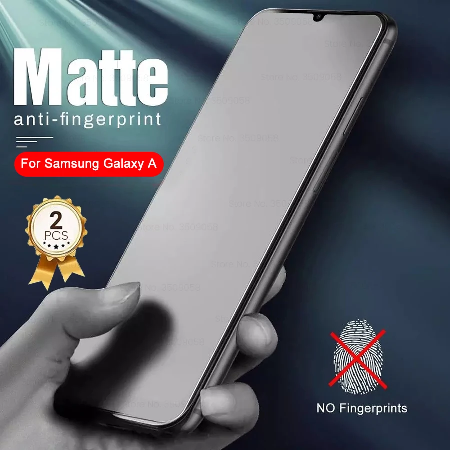 

2PCS 9D Matte Frosted Tempered Glass for Samsung Galaxy A03S A03 Core A 03 S 03S A03Core 6.5" Full Cover Screen Protector Film