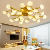 modern scandinavian simple glass ceiling lamp living room bedroom study led ceiling lamp wholesale