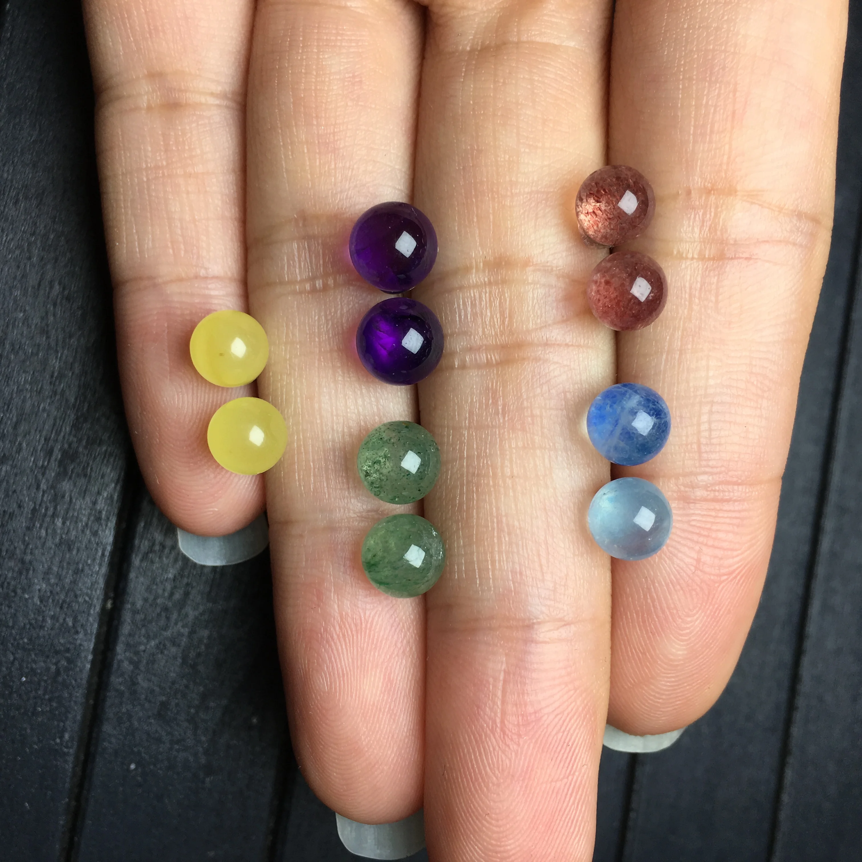 Заводская цена драгоценный камень антикварные серьги-гвоздики комбо подарочный