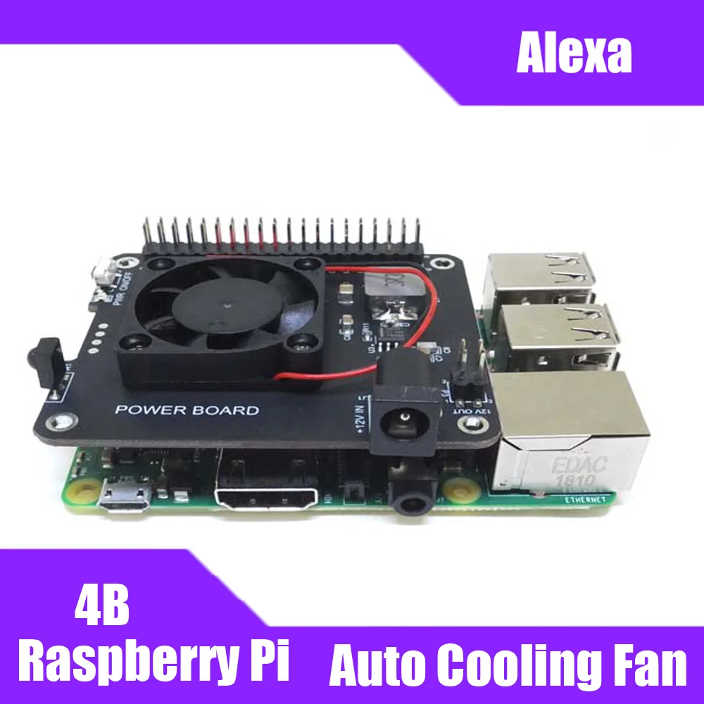 Плата питания DockerPi для Raspberry Pi 4B & 3B + и всех платформ с безопасным отключением