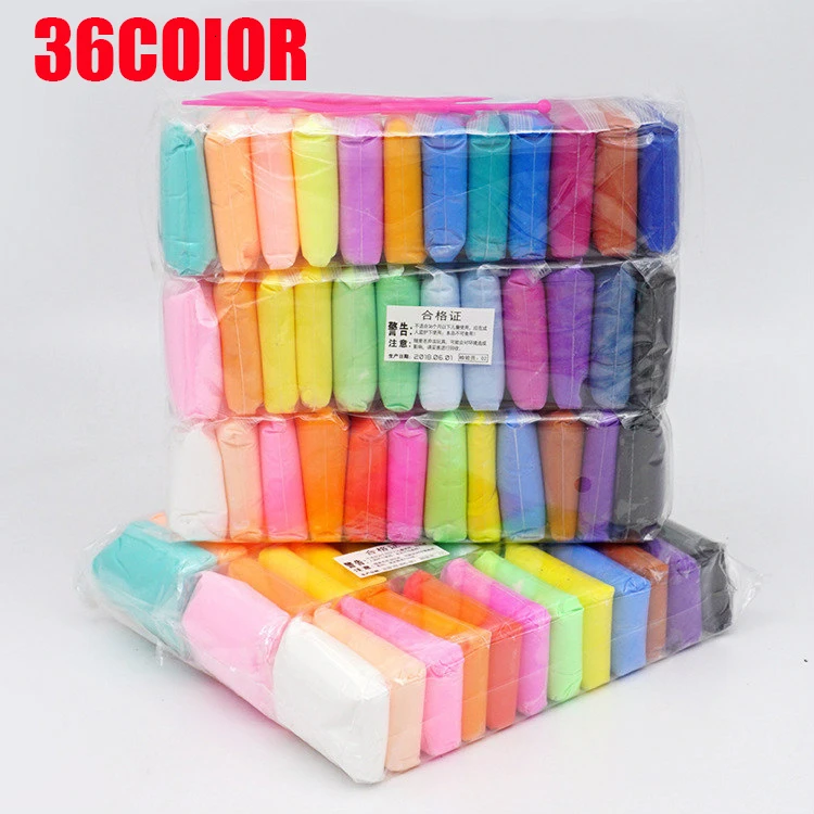 36 цветов/набор мягкая глина для детей | Игрушки и хобби