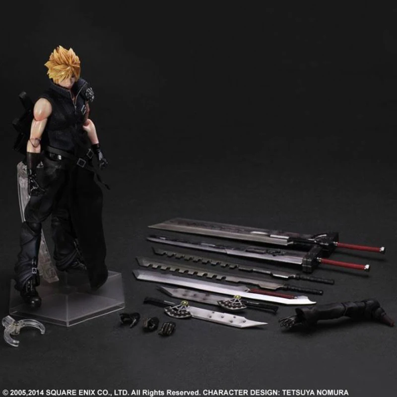 Final Fantasy Figure Play Arts Kai Squall Leonhart Cloud Strife Sephiroth FF VIII FF8 Model Toy 28CM | Игрушки и хобби