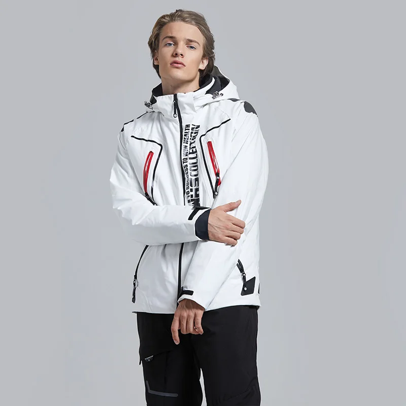 Зимняя Лыжная куртка Мужская водонепроницаемая ветрозащитная утепленная одежда