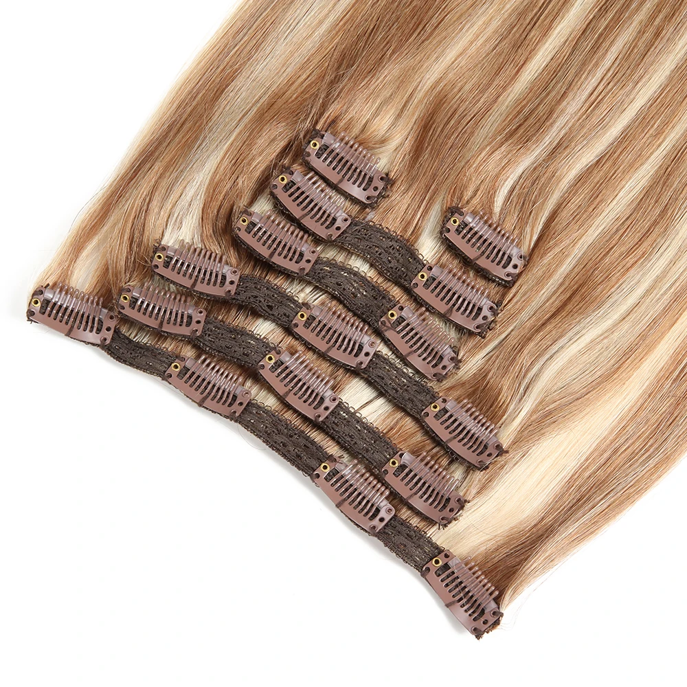 VSR 120g 150g двойной вытяжки с плотного шелка машина Волосы remy натуральные волосы на заколках, 7 шт./компл. 8 шт./компл. Реми человеческие волосы на заколках для наращивания, волосы для наращивания