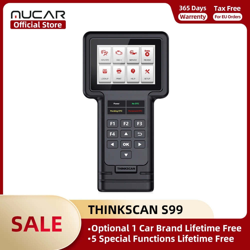 Автосканер THINKSCAN S99, диагностический прибор Obd2 с полным диагностическим кодом - изображение