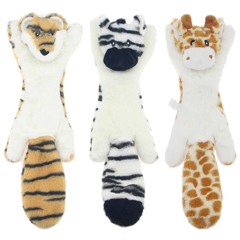 Милые плюшевые игрушки писк питомца волк кролик животные собака Жевательная