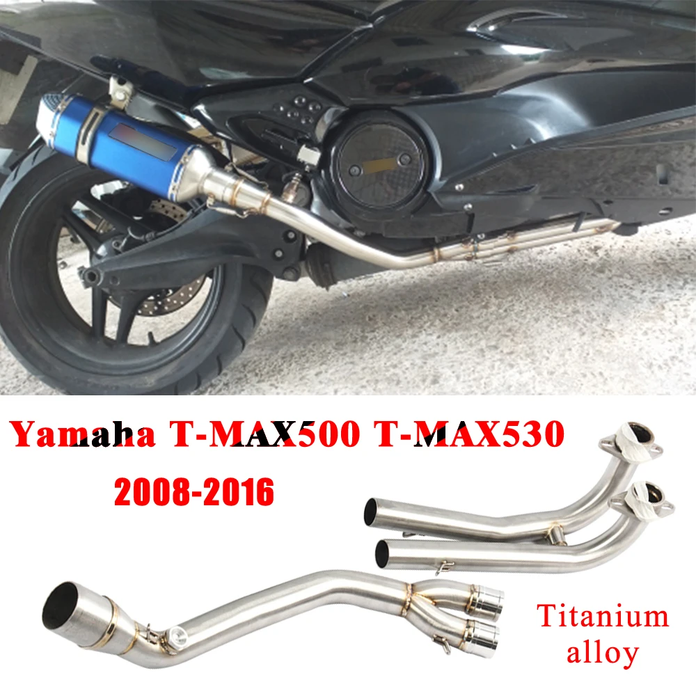 Exhaust Motorcycle For Yamaha T-MAX500 T-MAX530 2008- TMAX 500 TMAX 530 With Exhaust Muffler Connector Link Pipe Full System
