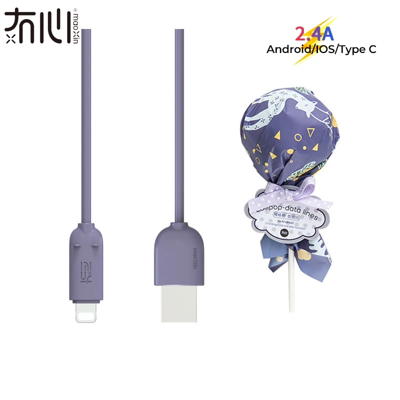 Maoxin usb кабель кабель для айфона кабель micro usb кабель usb type c провод для зарядки быстрая зарядка шнур для зарядки телефона милый кабель
