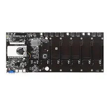 BTC-T37 Mining Motherboard 8 Video Card Slot DDR3 Memory Main Board Integrated Bitcoin Mining Safe Power Supply Board Low Power