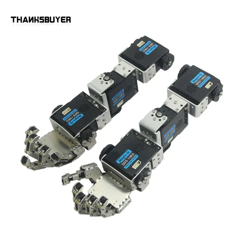 Рука правой рукой с пальцами манипулятор и сервопривод для робототехники сделай