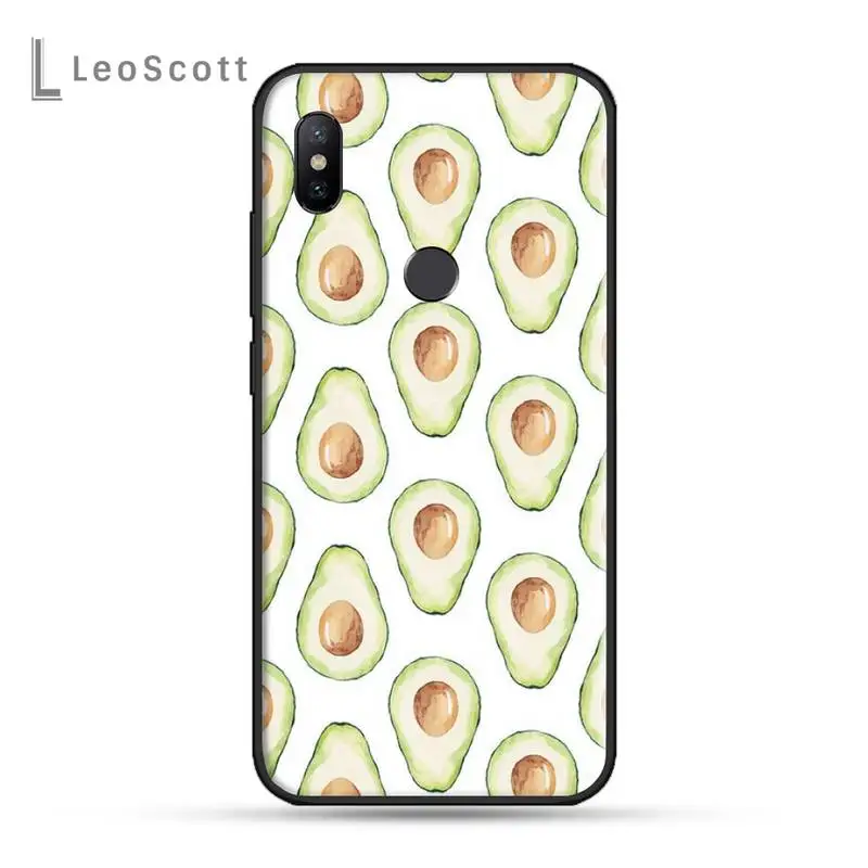 

avocado aesthetic Gteen Fruit Food Phone Case For xiaomi Redmi 5 5A plus 7A 8 note 2 3 4 5 5A 6 7 GO K20 A2