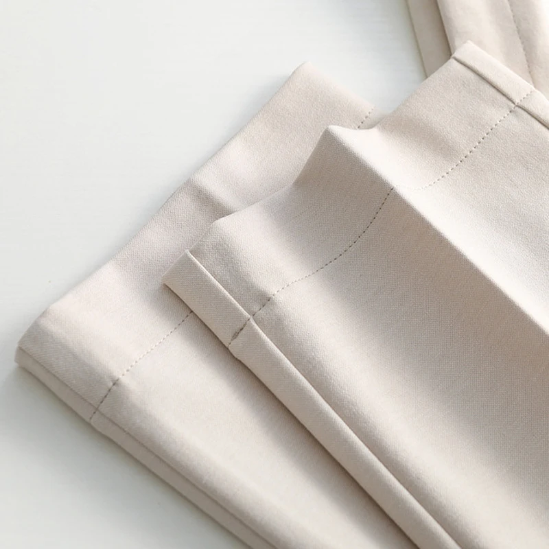 

Summer Autumn Korean OL Style Women Suit Pants Formal Straight Pants High Waist Elegant Office Lady Ankle-Length Pants Plus-Size