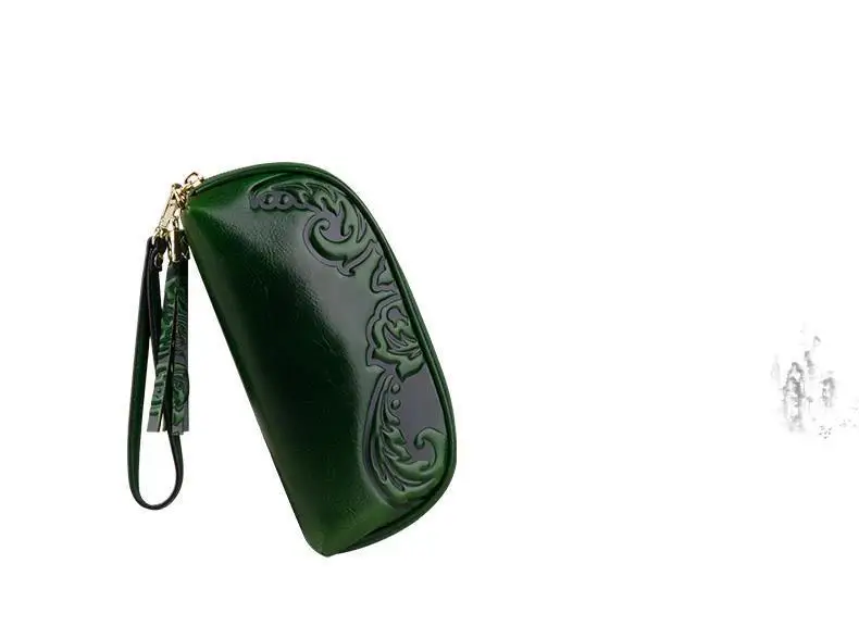 Женский кошелек клатч с коровьим принтом женский на молнии для мобильного