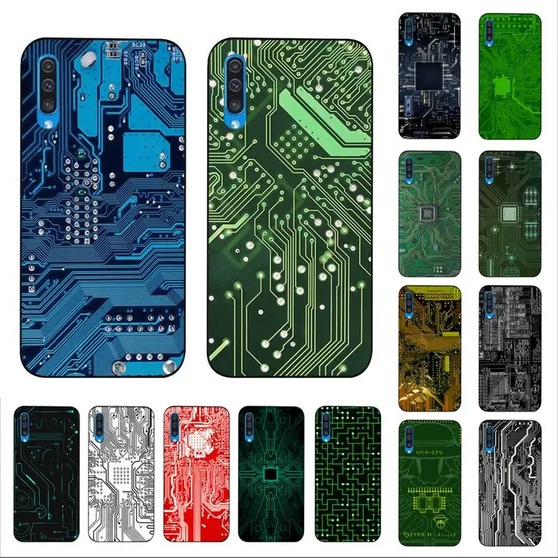 

MaiYaCa Motherboard Circuit Board Phone Case for Samsung A51 01 50 71 21S 70 10 31 40 30 20E 11 A7 2018