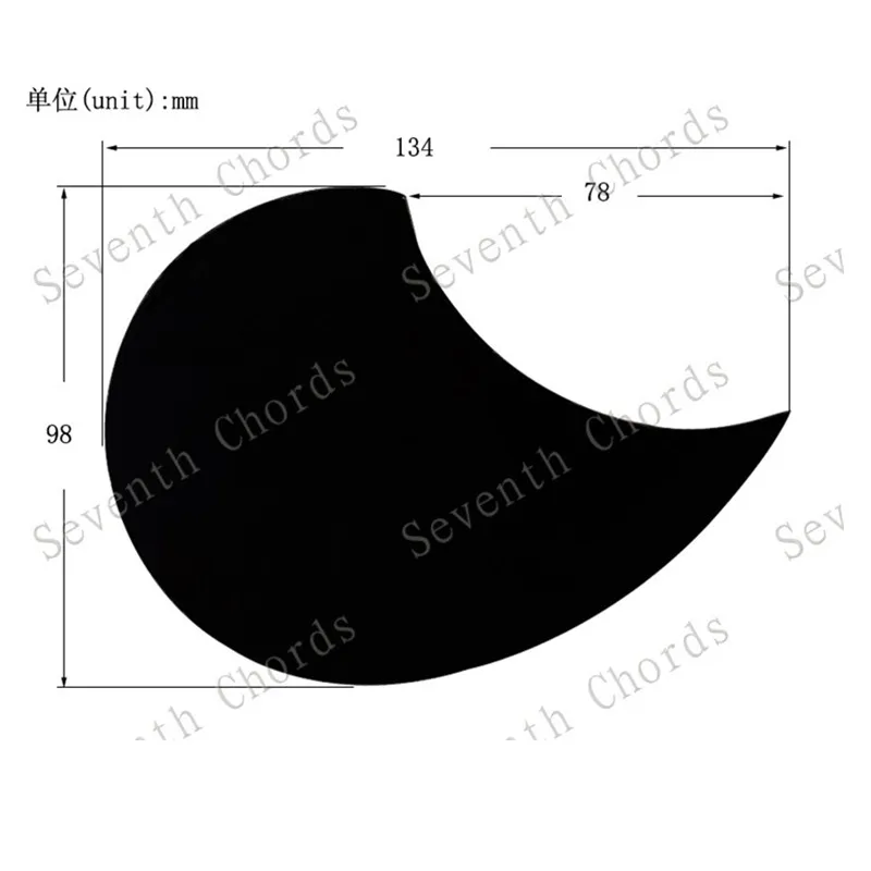 1Pcs Comma Shape 36 " Acoustic Guitar Pickguard Pick Guard Anti-Scratch Plate 6 Colors For Choose Accessories Parts | Спорт и