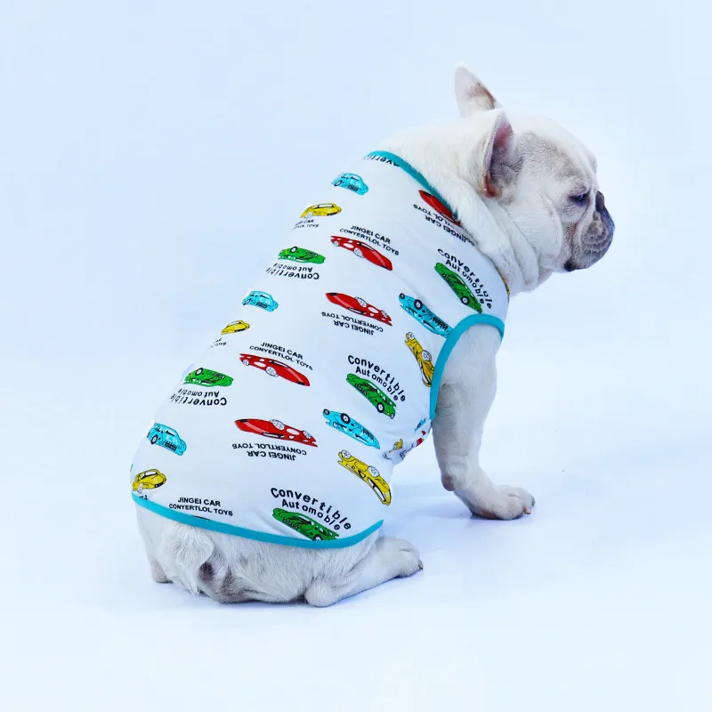 Хлопковый жилет для собак летняя одежда щенок йоркширского терьера померанский